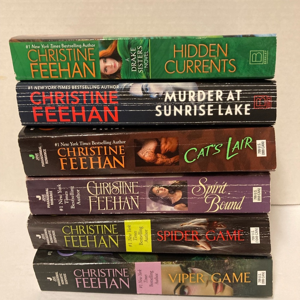 Lot Of 6 Christine Feehan Paperback Books